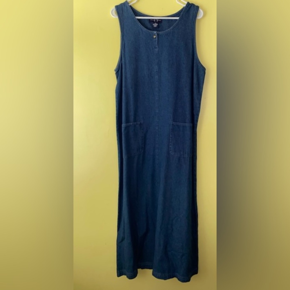 Original TY wear vintage 100% cotton Denim Dress SZ12 New